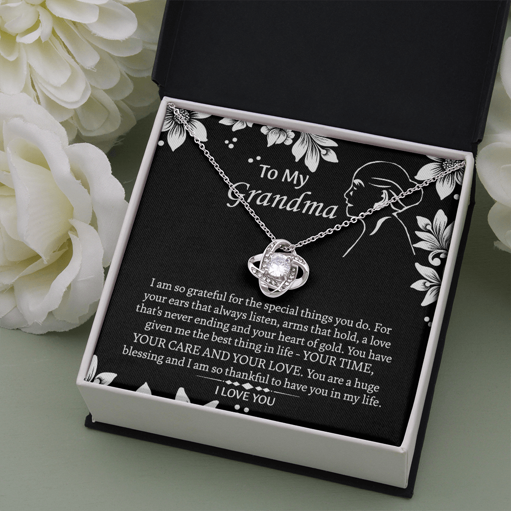 To My Grandmother Love Knot Necklace, Grandma Gift, Gift For Grandma from grandchildren, Grandma Necklace, Grandma, New Grandma