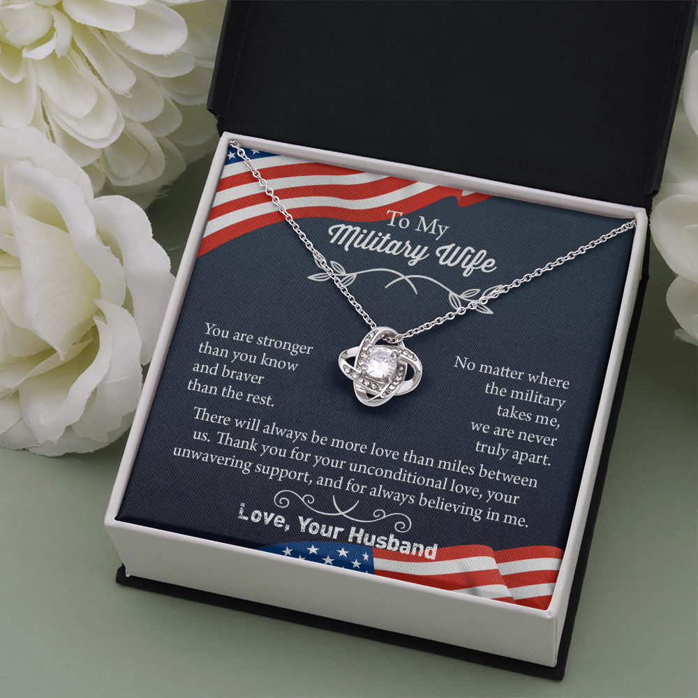 Military Wife Necklace, Military Wife Gift, Deployment Necklace, Deployment Gift For Wife, Army Wife Jewelry