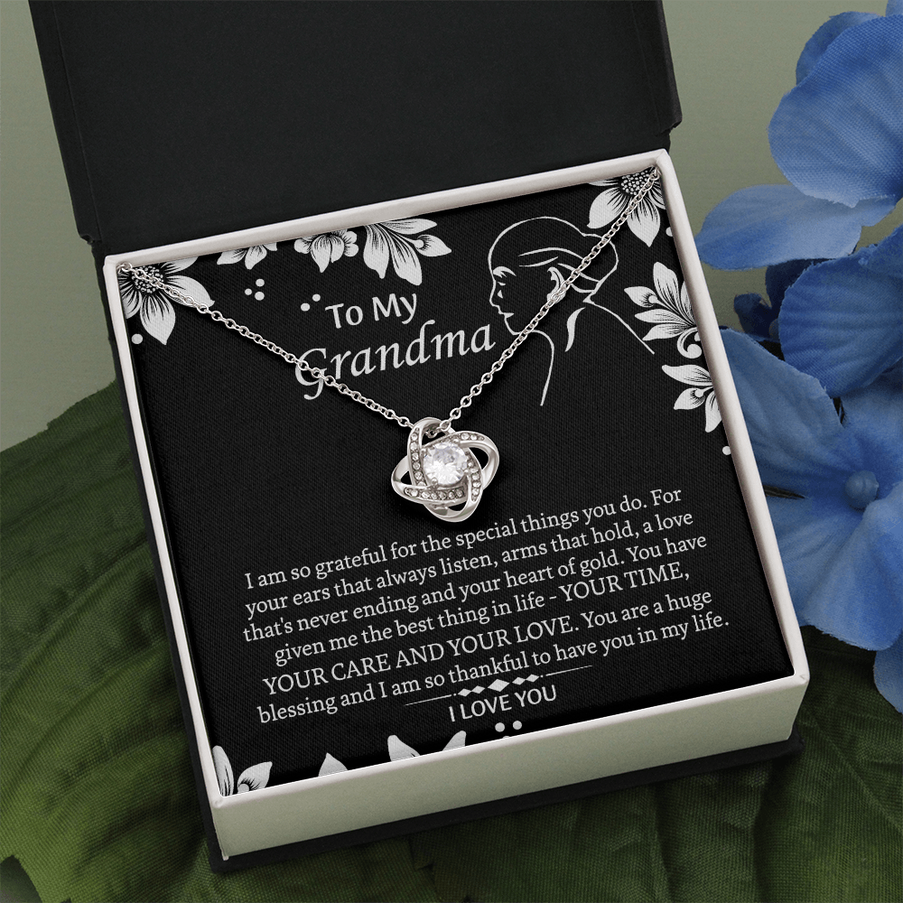 To My Grandmother Love Knot Necklace, Grandma Gift, Gift For Grandma from grandchildren, Grandma Necklace, Grandma, New Grandma