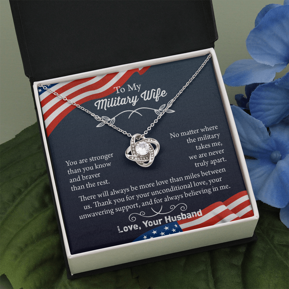 Military Wife Necklace, Military Wife Gift, Deployment Necklace, Deployment Gift For Wife, Army Wife Jewelry