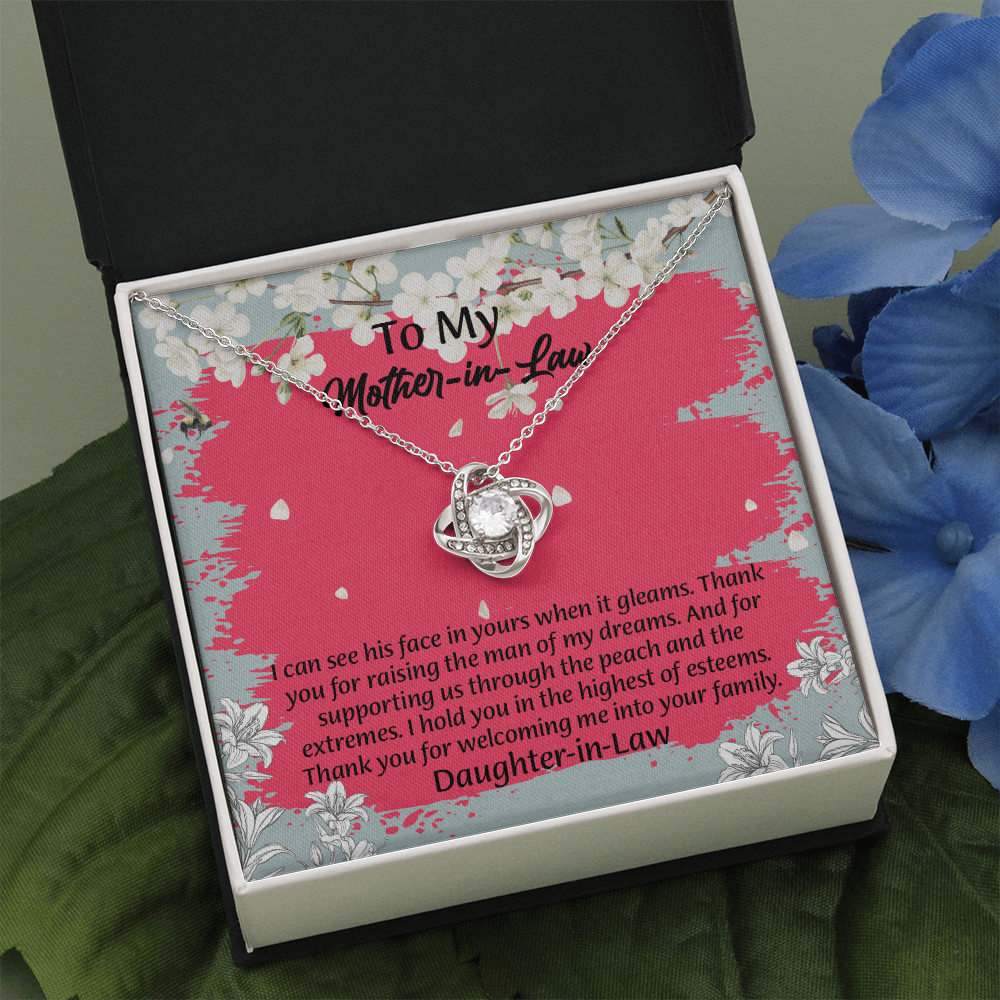 To My Mother In Law Necklace from Daughter, Mothers Day Gift For Mom, Gifts For  Mom-In-Law