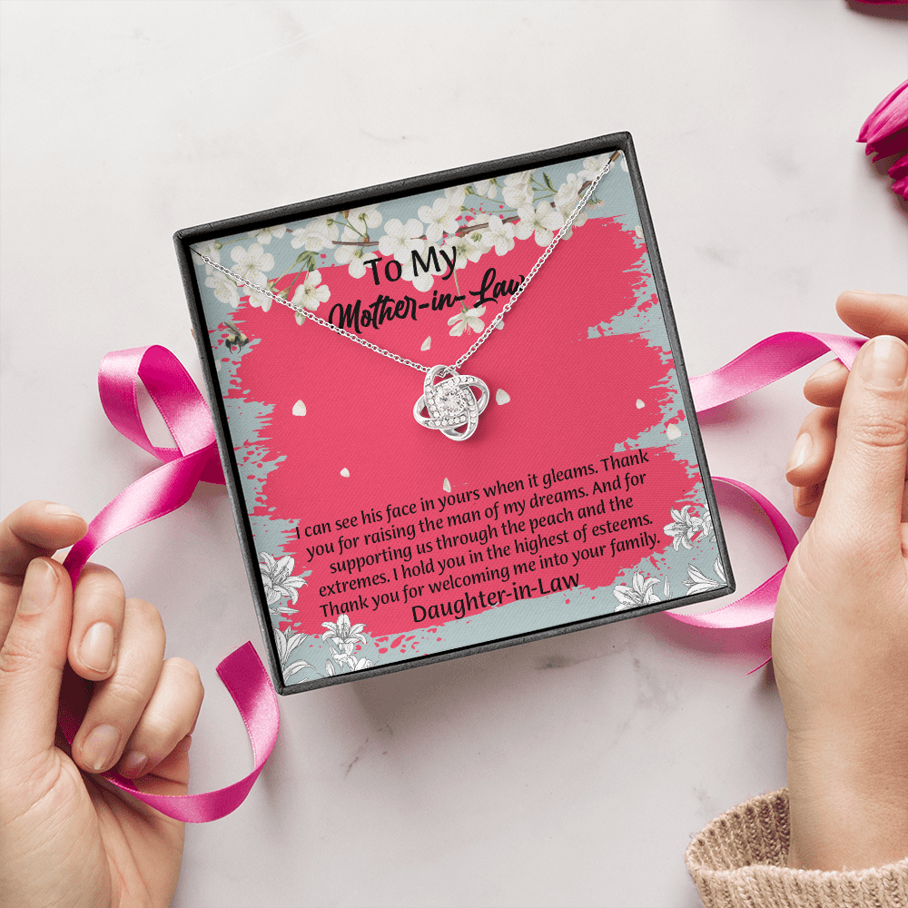 To My Mother In Law Necklace from Daughter, Mothers Day Gift For Mom, Gifts For  Mom-In-Law