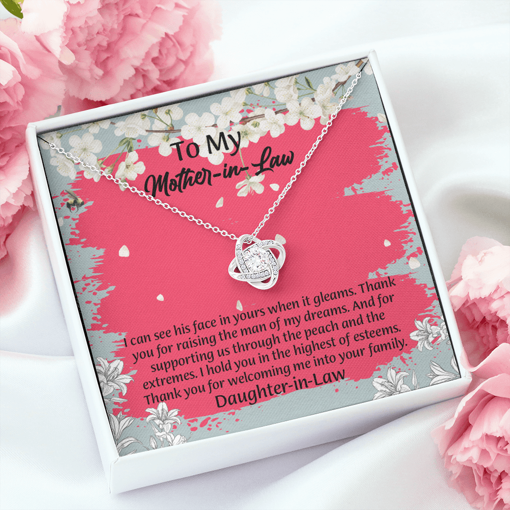 To My Mother In Law Necklace from Daughter, Mothers Day Gift For Mom, Gifts For  Mom-In-Law