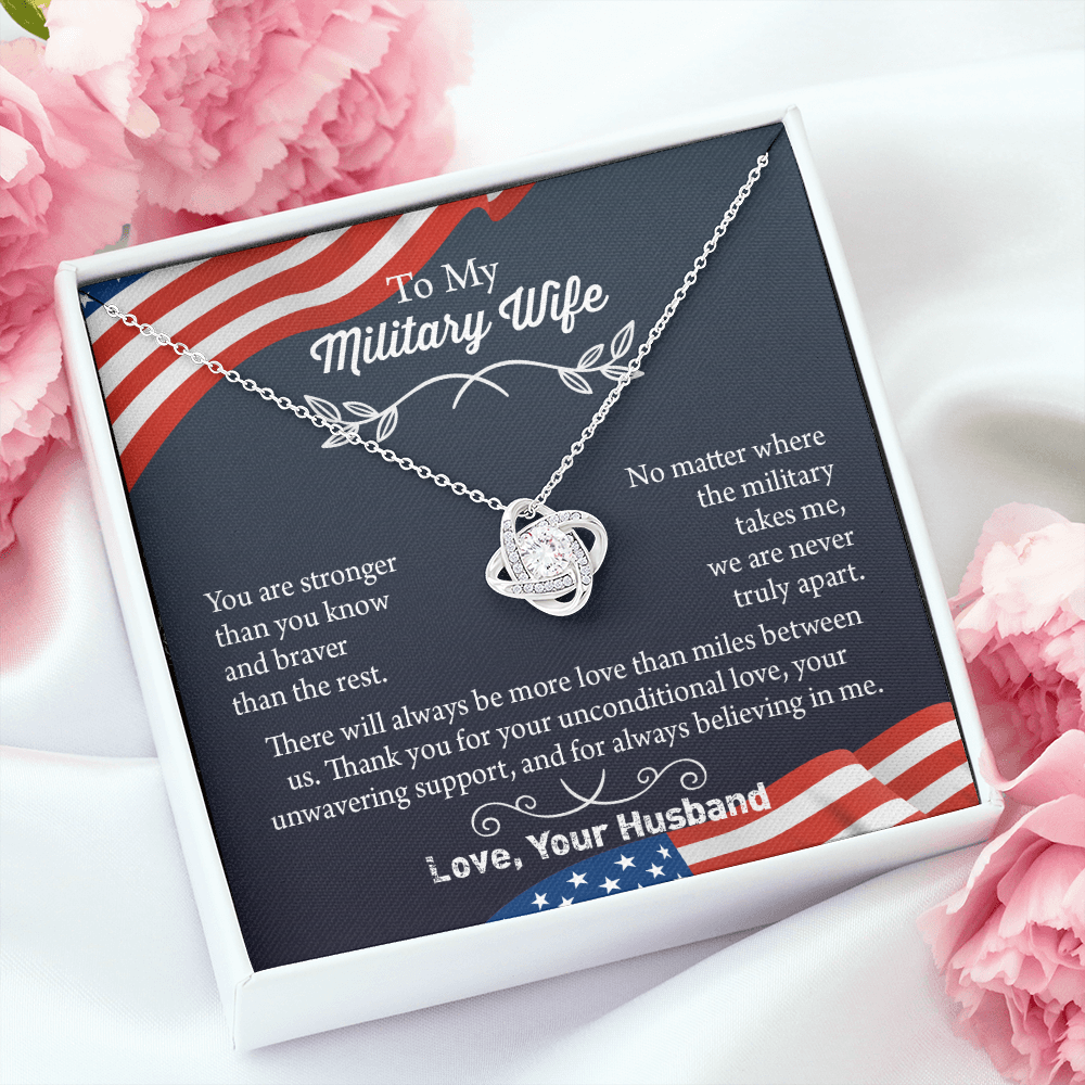 Military Wife Necklace, Military Wife Gift, Deployment Necklace, Deployment Gift For Wife, Army Wife Jewelry