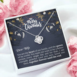 UNIDAZE Dear Wife Necklace - Christmas Gift - Gift From husband - Pendant Necklace Message Card ShineOn Fulfillment C30011TG C30011TR PB23-WOOD PT-4377 TNM-1 USER-188348