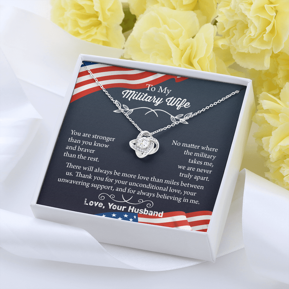 Military Wife Necklace, Military Wife Gift, Deployment Necklace, Deployment Gift For Wife, Army Wife Jewelry