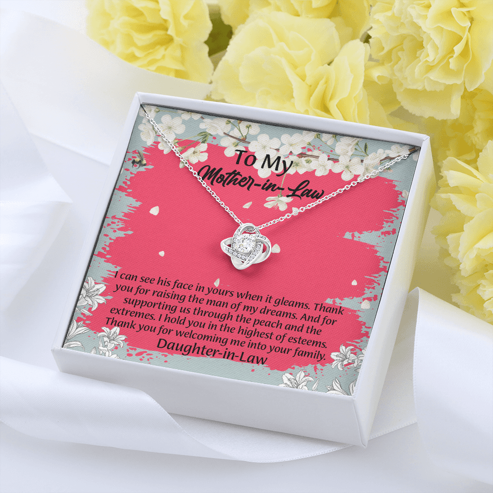 To My Mother In Law Necklace from Daughter, Mothers Day Gift For Mom, Gifts For  Mom-In-Law