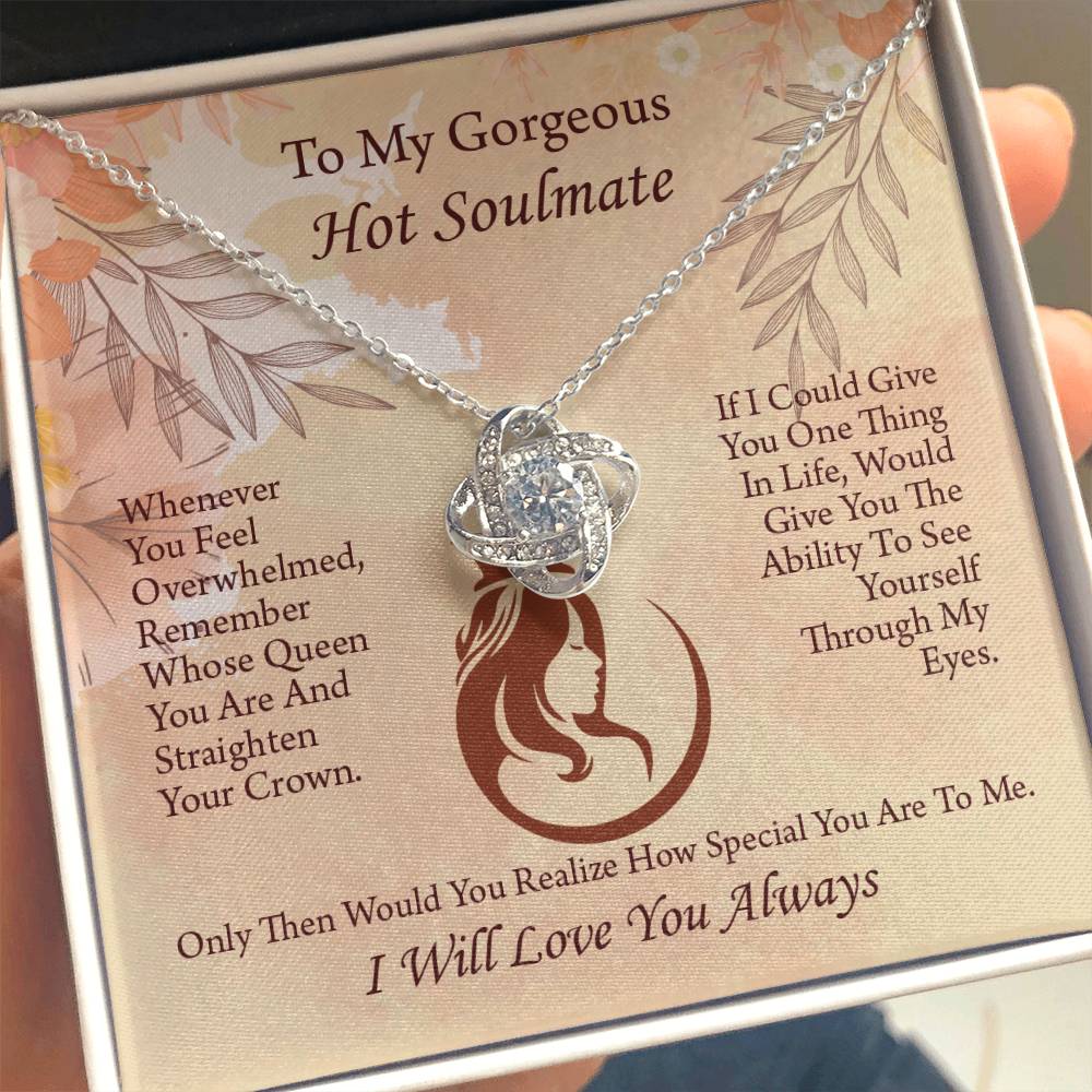 UNIDAZE To My Soulmate Necklace, Birthday Gifts for Girlfriend, Necklace for Wife, Gift for Future Wife's Birthday ShineOn Fulfillment C30011TG C30011TR PB23-WOOD PT-4377 TNM-1 USER-188348