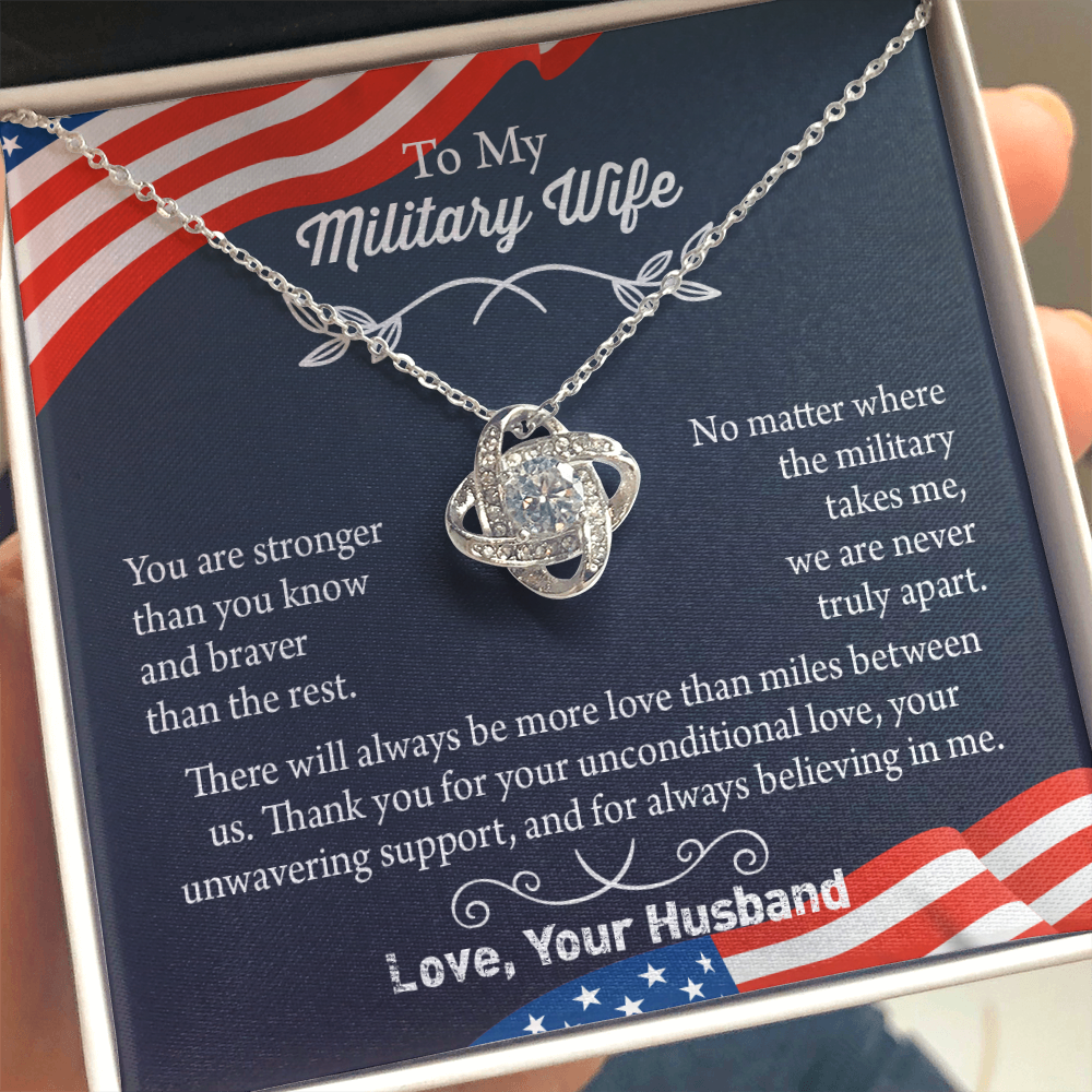 Military Wife Necklace, Military Wife Gift, Deployment Necklace, Deployment Gift For Wife, Army Wife Jewelry