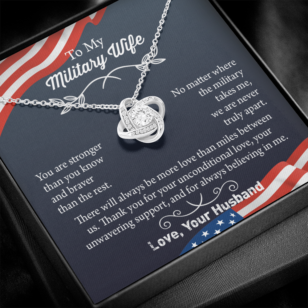 Military Wife Necklace, Military Wife Gift, Deployment Necklace, Deployment Gift For Wife, Army Wife Jewelry