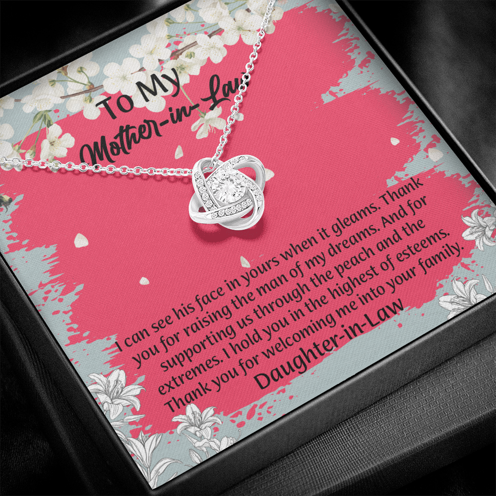 To My Mother In Law Necklace from Daughter, Mothers Day Gift For Mom, Gifts For  Mom-In-Law