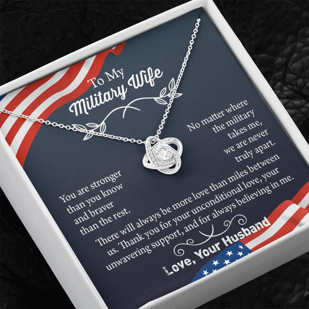 Military Wife Necklace, Military Wife Gift, Deployment Necklace, Deployment Gift For Wife, Army Wife Jewelry