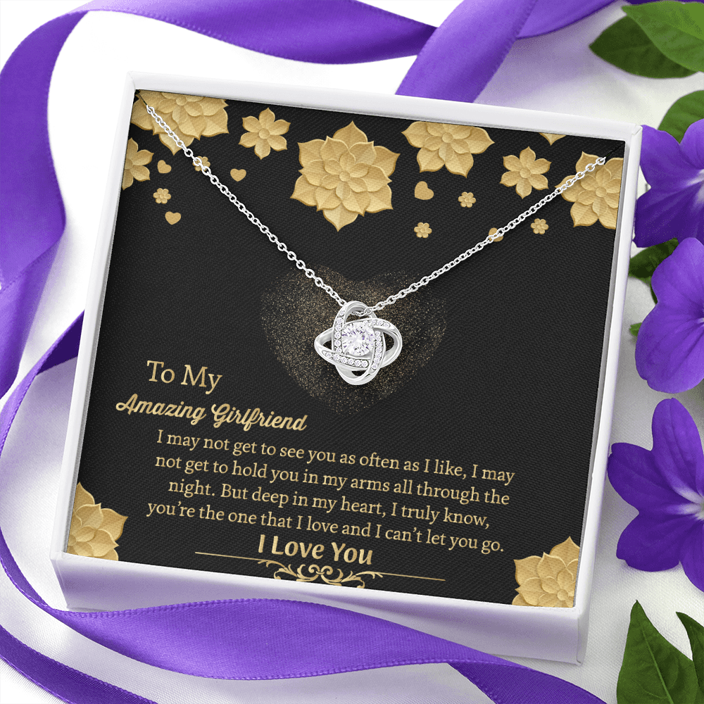 To My Amazing Girlfriend Necklace, Gift for Girlfriend, Anniversary Gift for Girlfriend, Girlfriend Birthday Gift