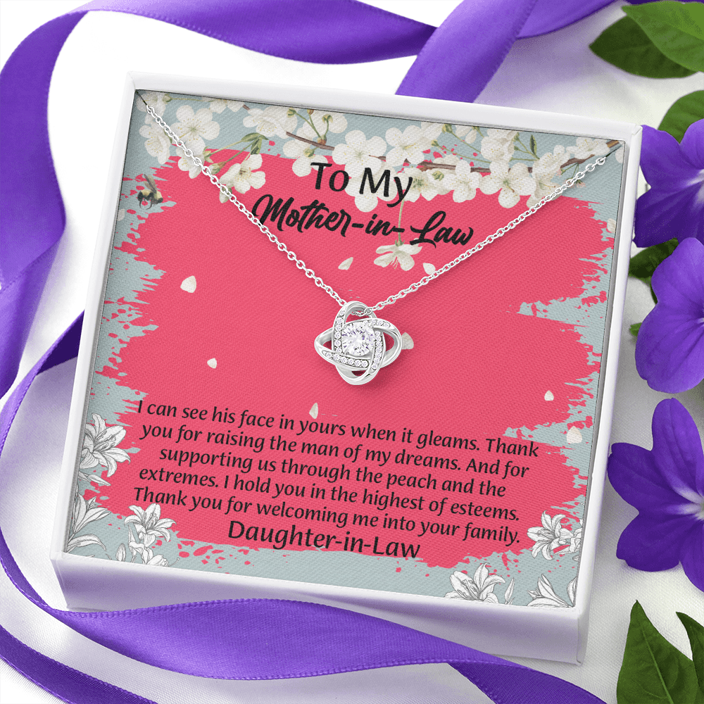 To My Mother In Law Necklace from Daughter, Mothers Day Gift For Mom, Gifts For  Mom-In-Law