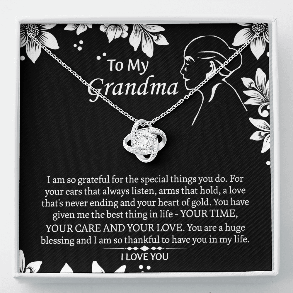To My Grandmother Love Knot Necklace, Grandma Gift, Gift For Grandma from grandchildren, Grandma Necklace, Grandma, New Grandma