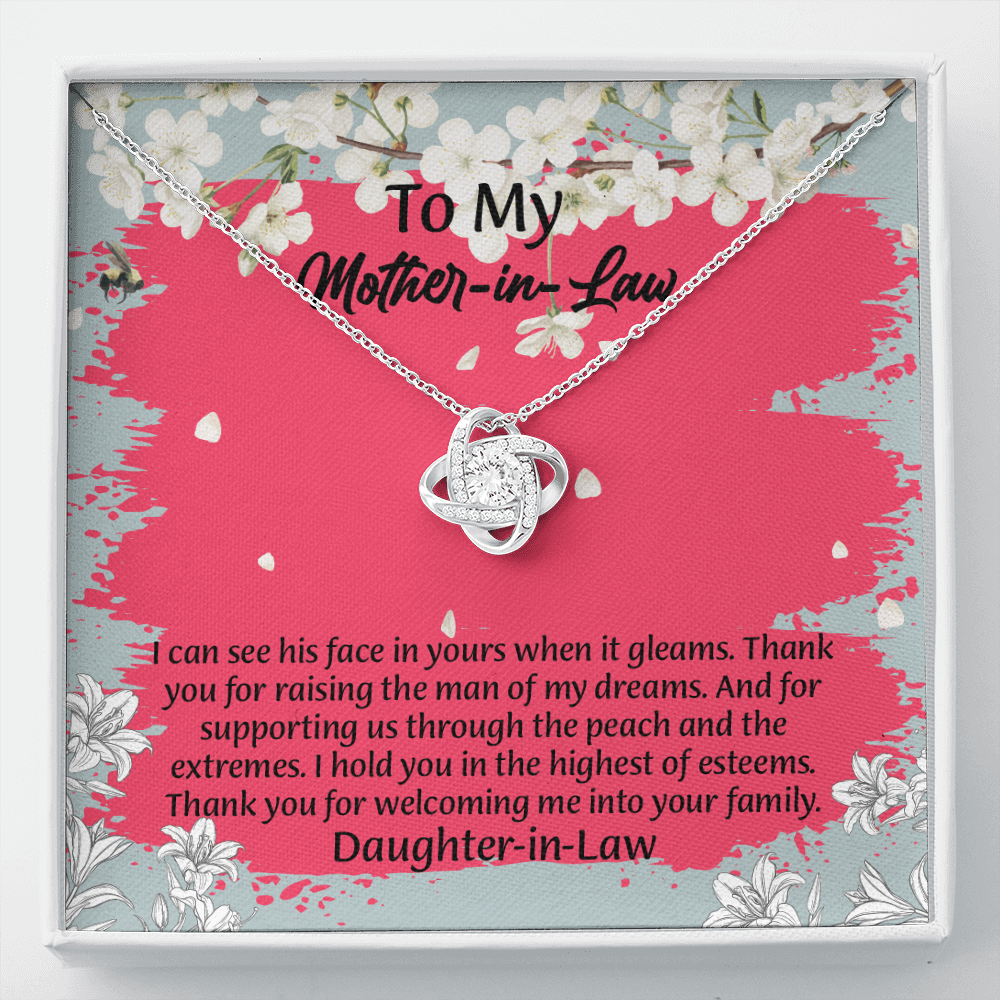 To My Mother In Law Necklace from Daughter, Mothers Day Gift For Mom, Gifts For  Mom-In-Law