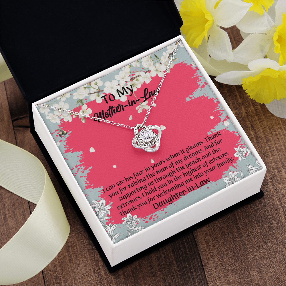 To My Mother In Law Necklace from Daughter, Mothers Day Gift For Mom, Gifts For  Mom-In-Law