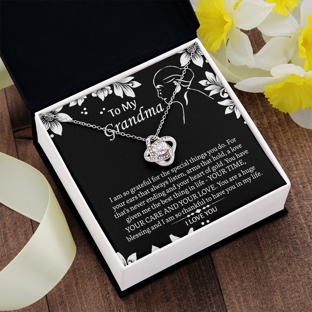To My Grandmother Love Knot Necklace, Grandma Gift, Gift For Grandma from grandchildren, Grandma Necklace, Grandma, New Grandma