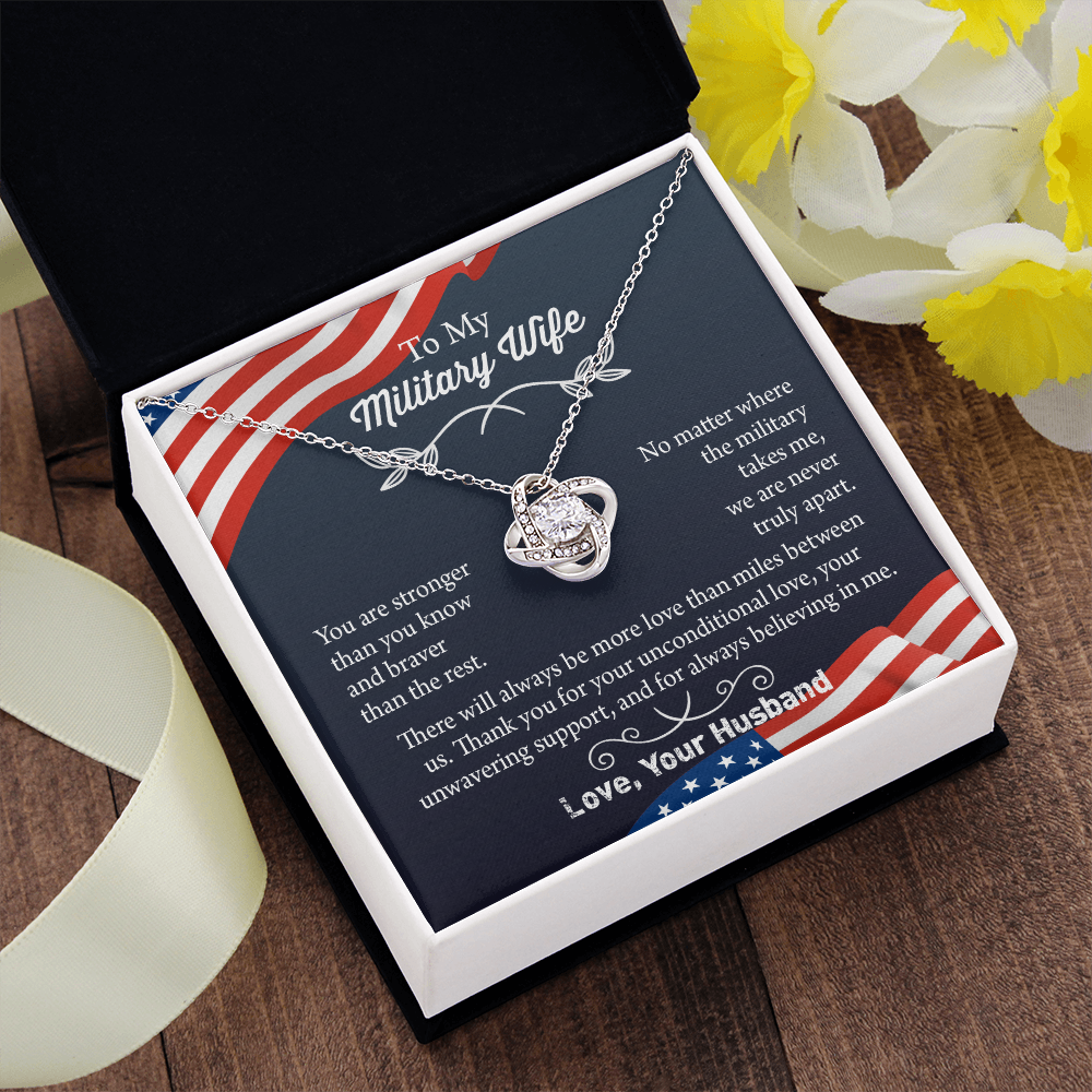 Military Wife Necklace, Military Wife Gift, Deployment Necklace, Deployment Gift For Wife, Army Wife Jewelry