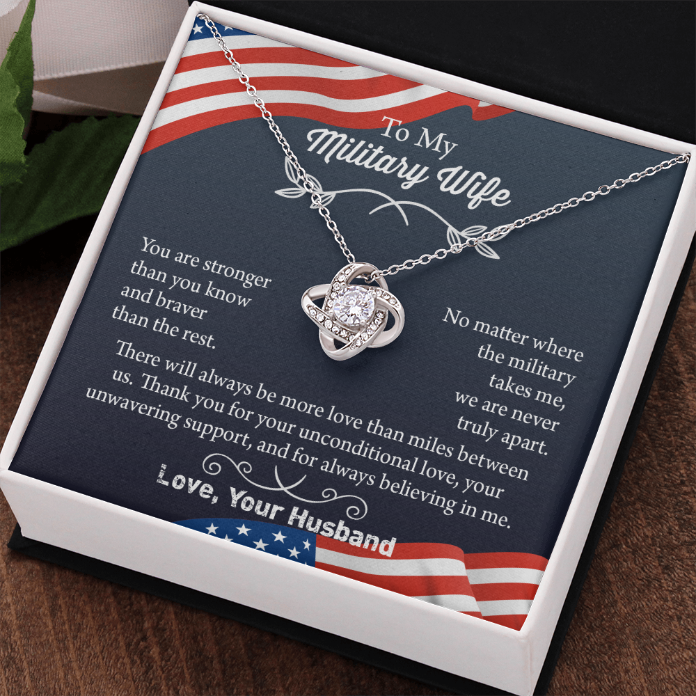 Military Wife Necklace, Military Wife Gift, Deployment Necklace, Deployment Gift For Wife, Army Wife Jewelry