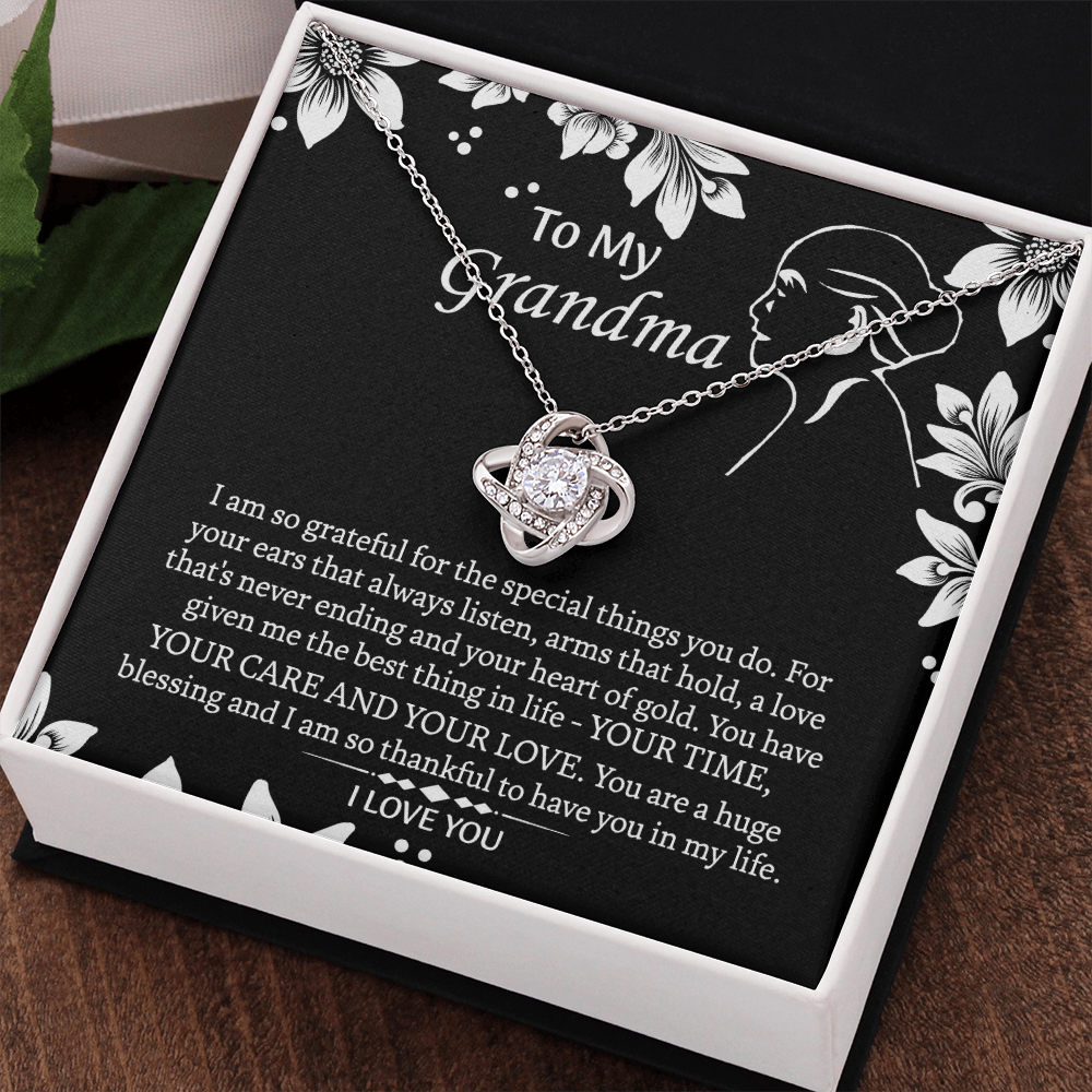 To My Grandmother Love Knot Necklace, Grandma Gift, Gift For Grandma from grandchildren, Grandma Necklace, Grandma, New Grandma