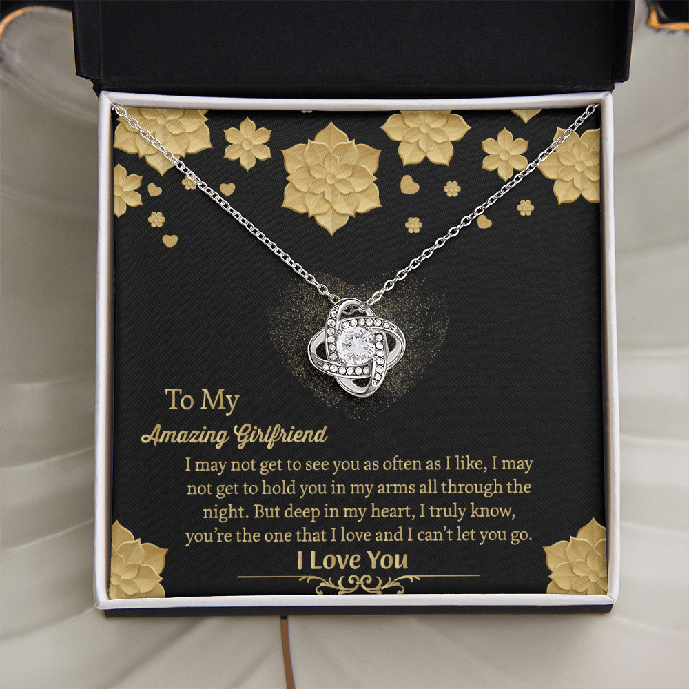 To My Amazing Girlfriend Necklace, Gift for Girlfriend, Anniversary Gift for Girlfriend, Girlfriend Birthday Gift