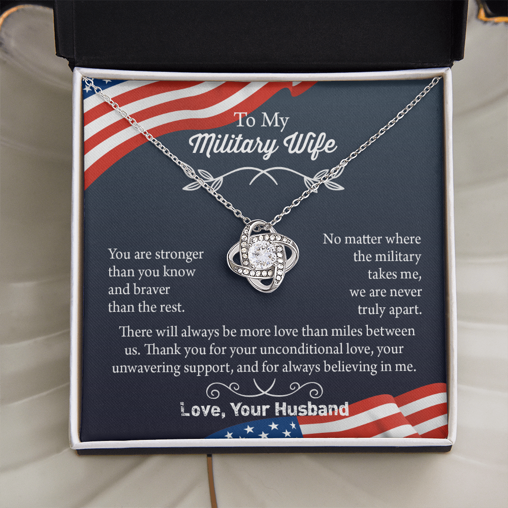 Military Wife Necklace, Military Wife Gift, Deployment Necklace, Deployment Gift For Wife, Army Wife Jewelry