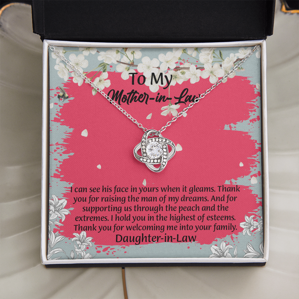 To My Mother In Law Necklace from Daughter, Mothers Day Gift For Mom, Gifts For  Mom-In-Law
