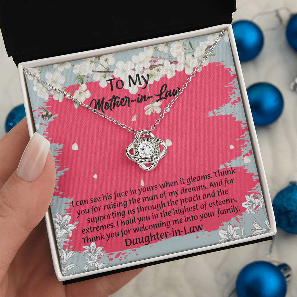 To My Mother In Law Necklace from Daughter, Mothers Day Gift For Mom, Gifts For  Mom-In-Law