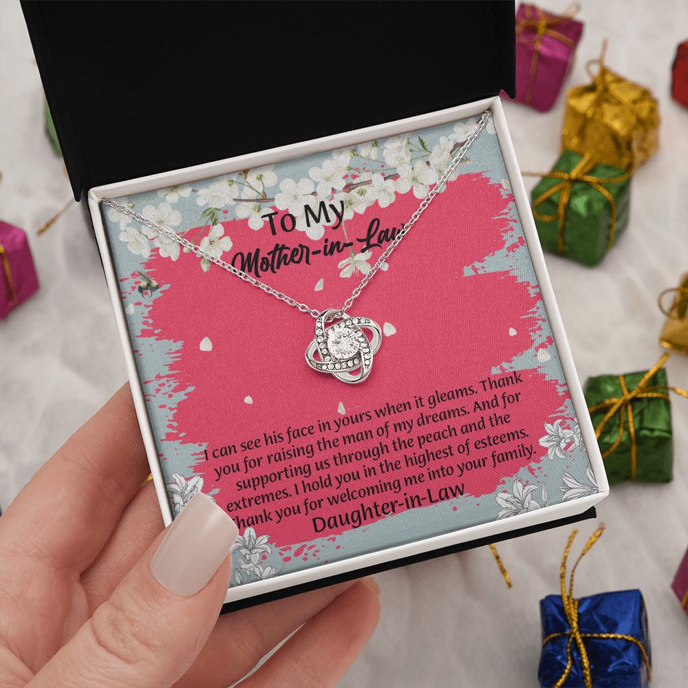 To My Mother In Law Necklace from Daughter, Mothers Day Gift For Mom, Gifts For  Mom-In-Law