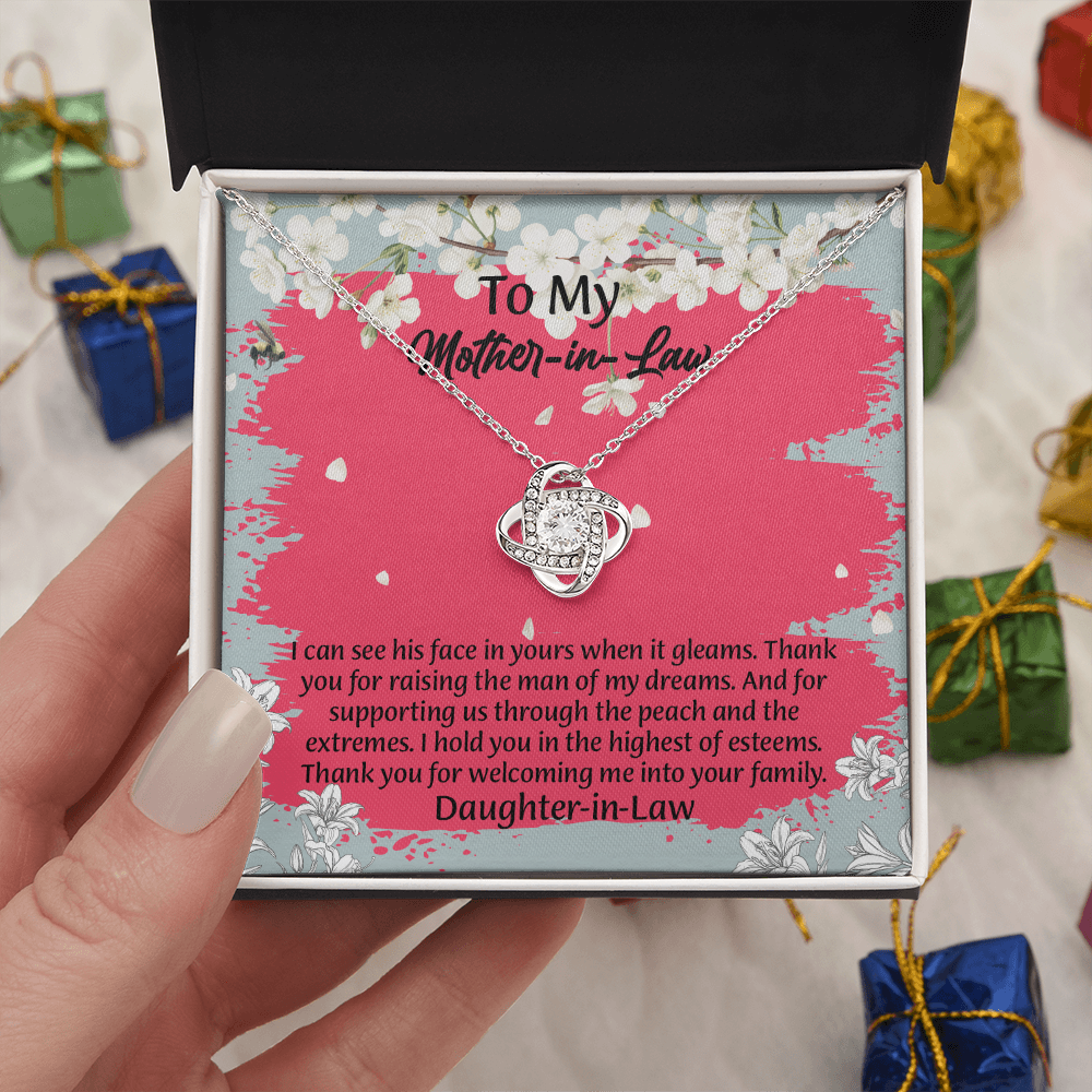 To My Mother In Law Necklace from Daughter, Mothers Day Gift For Mom, Gifts For  Mom-In-Law