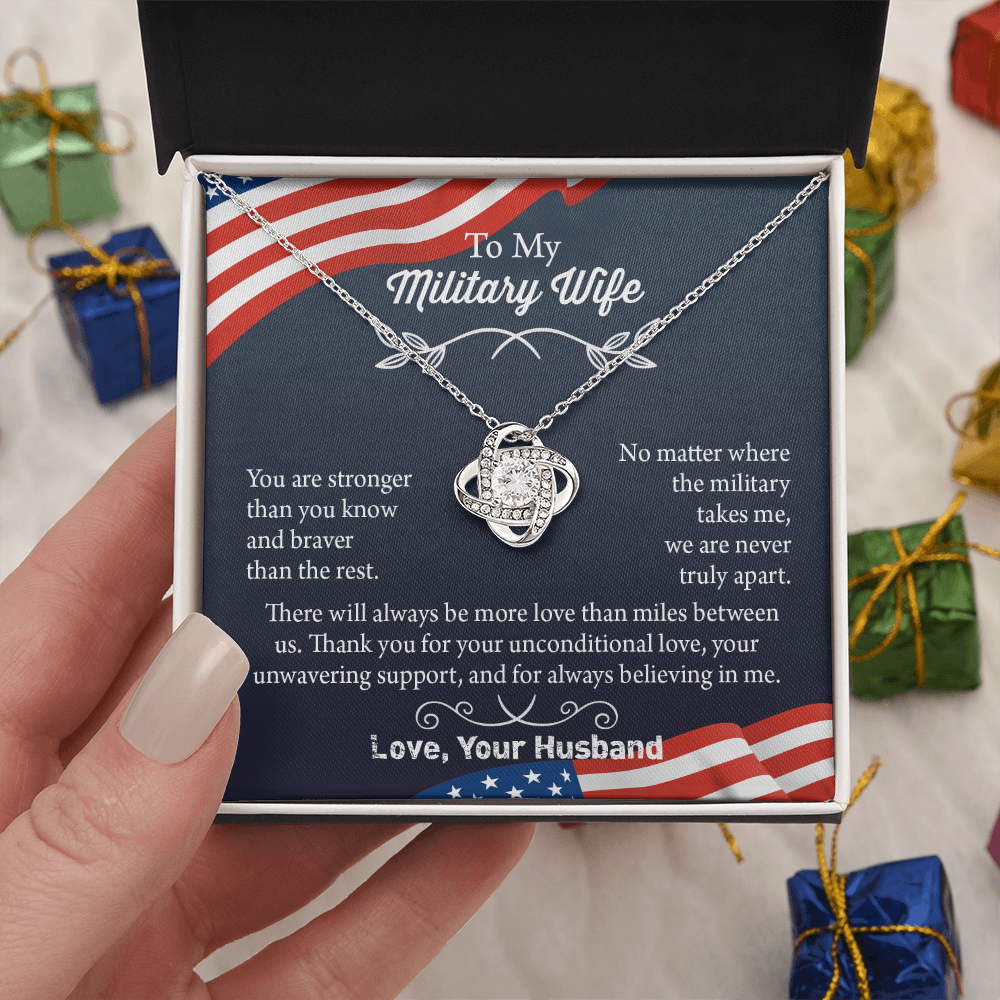 Military Wife Necklace, Military Wife Gift, Deployment Necklace, Deployment Gift For Wife, Army Wife Jewelry