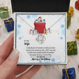 UNIDAZE Christmas Love Necklace Gift with Heartfelt Message Card for Wife, Cherishing Our Love, Gift Christmas, Family Gift ShineOn Fulfillment C30011TG C30011TR PB23-WOOD PT-4377 TNM-1 USER-188348