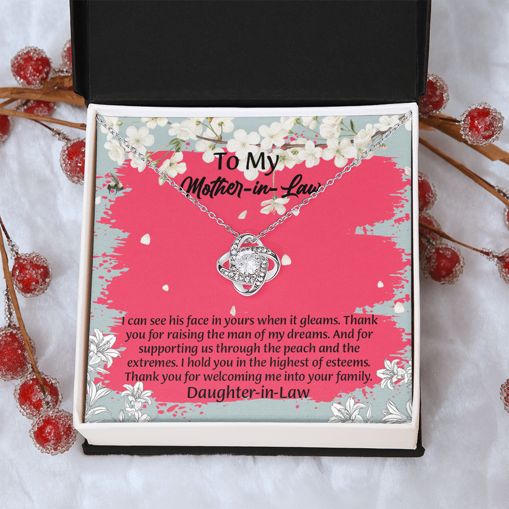 To My Mother In Law Necklace from Daughter, Mothers Day Gift For Mom, Gifts For  Mom-In-Law