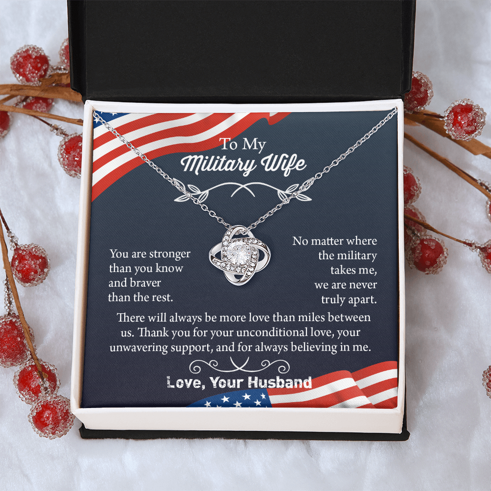 Military Wife Necklace, Military Wife Gift, Deployment Necklace, Deployment Gift For Wife, Army Wife Jewelry