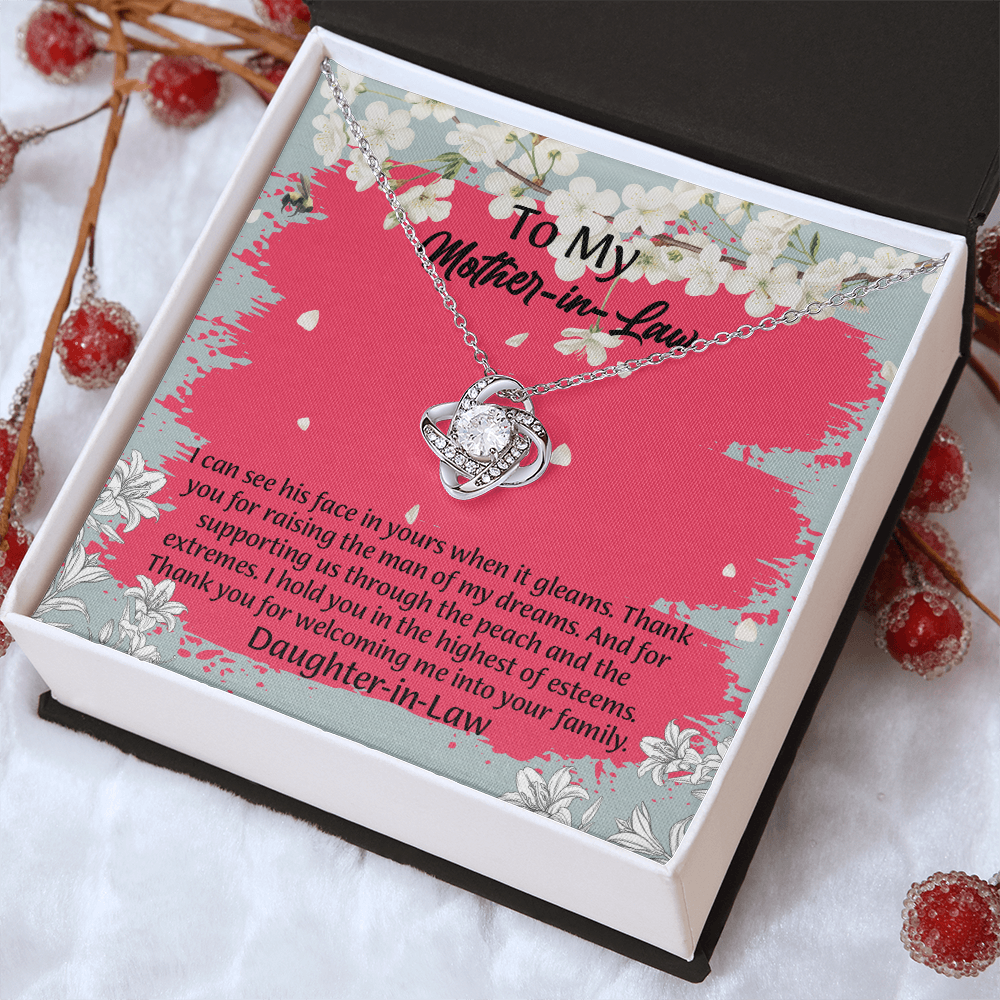 To My Mother In Law Necklace from Daughter, Mothers Day Gift For Mom, Gifts For  Mom-In-Law