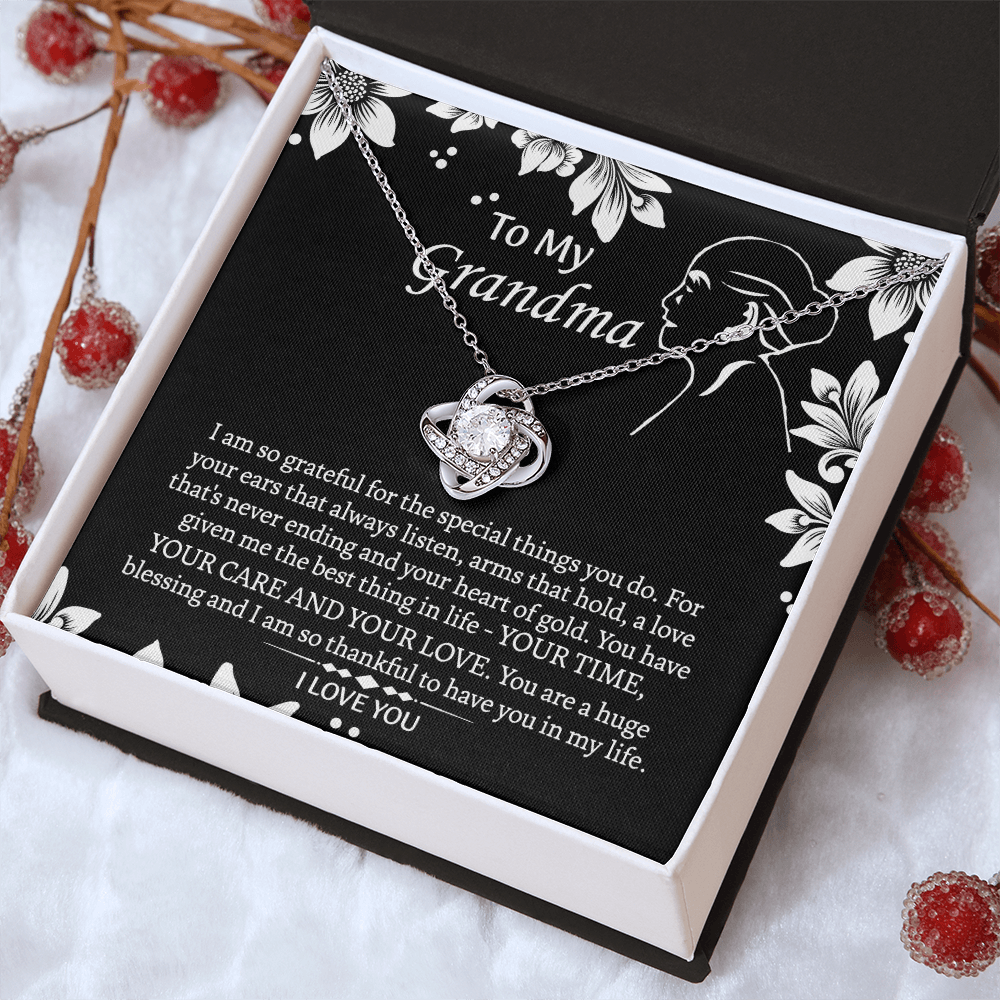 To My Grandmother Love Knot Necklace, Grandma Gift, Gift For Grandma from grandchildren, Grandma Necklace, Grandma, New Grandma