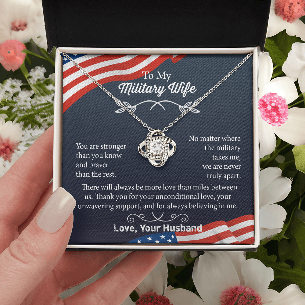 Military Wife Necklace, Military Wife Gift, Deployment Necklace, Deployment Gift For Wife, Army Wife Jewelry