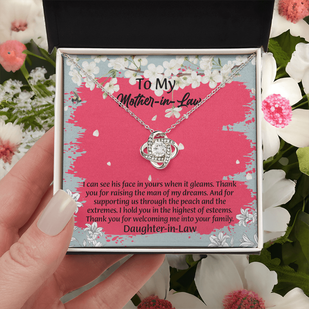 To My Mother In Law Necklace from Daughter, Mothers Day Gift For Mom, Gifts For  Mom-In-Law