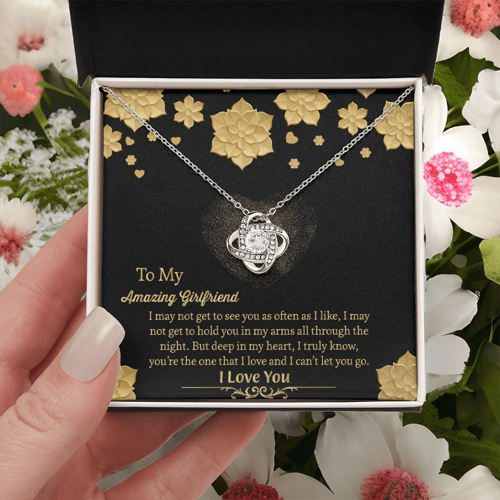 To My Amazing Girlfriend Necklace, Gift for Girlfriend, Anniversary Gift for Girlfriend, Girlfriend Birthday Gift