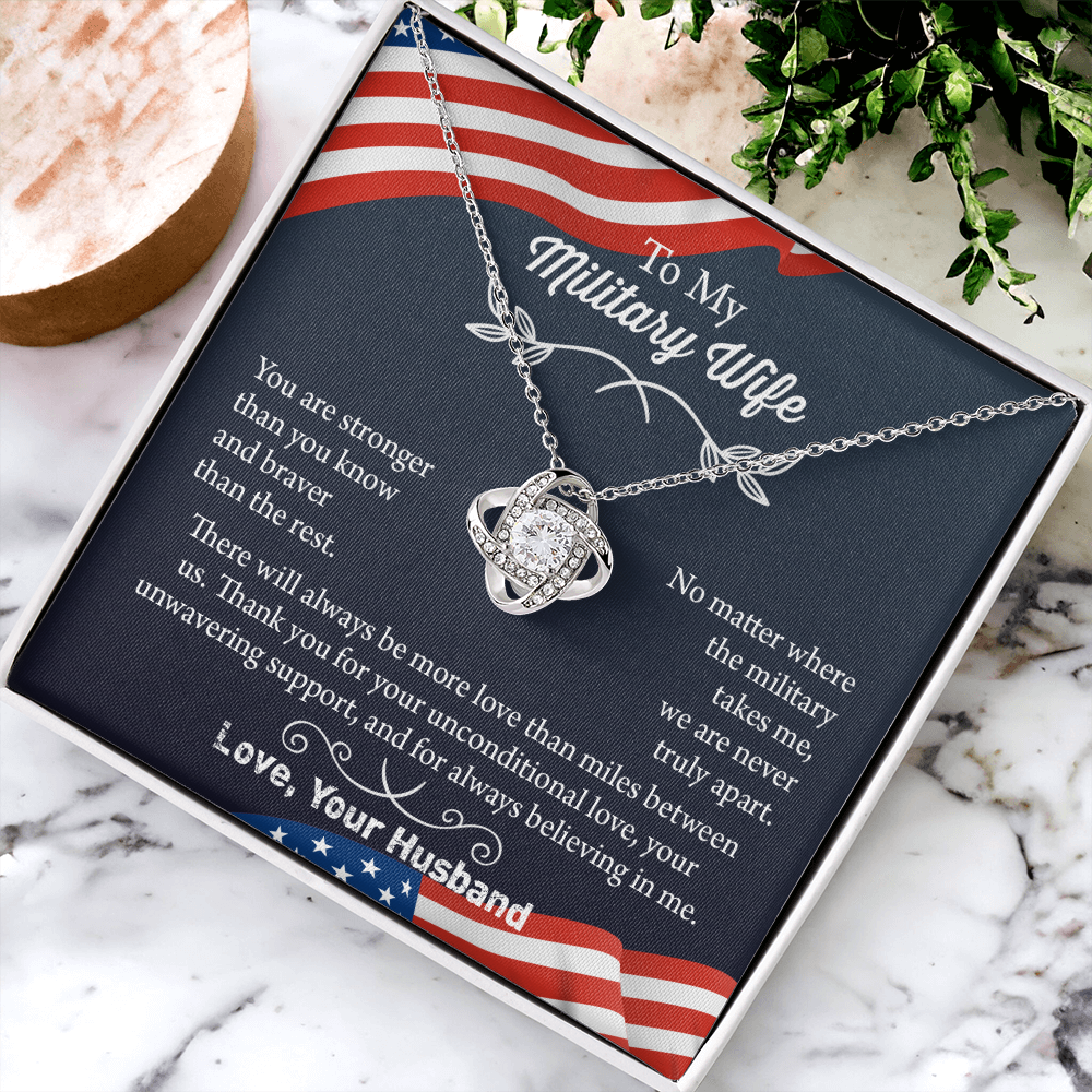 Military Wife Necklace, Military Wife Gift, Deployment Necklace, Deployment Gift For Wife, Army Wife Jewelry