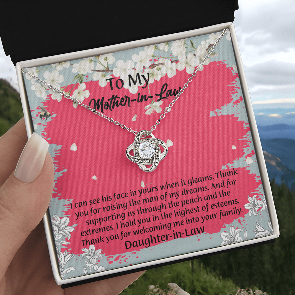 To My Mother In Law Necklace from Daughter, Mothers Day Gift For Mom, Gifts For  Mom-In-Law