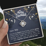 UNIDAZE Dear Wife Necklace - Christmas Gift - Gift From husband - Pendant Necklace Message Card ShineOn Fulfillment C30011TG C30011TR PB23-WOOD PT-4377 TNM-1 USER-188348