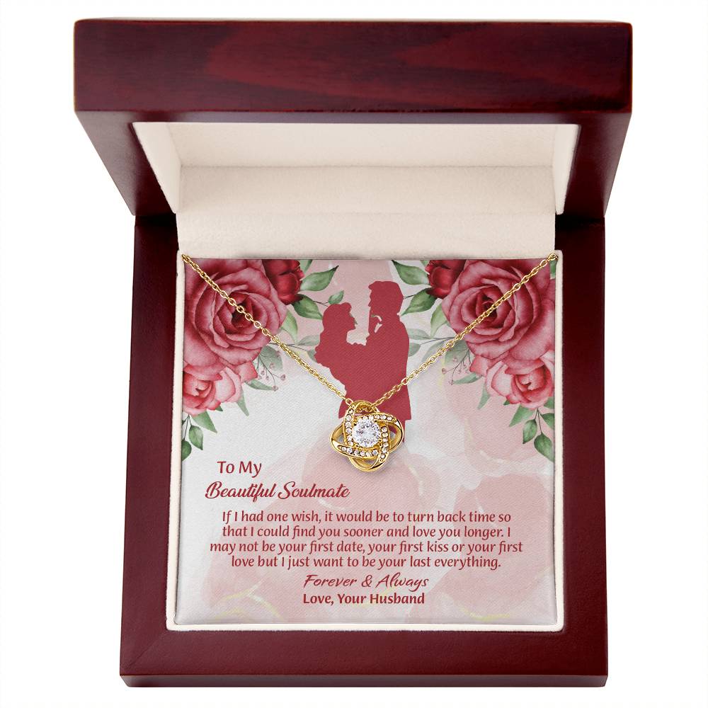 UNIDAZE To My Beautiful Soulmate Necklace, Birthday Gifts for Girlfriend, Necklace for Wife, Soulmate Gift ShineOn Fulfillment C30011TG C30011TR PB23-WOOD PT-4377 TNM-1 USER-188348