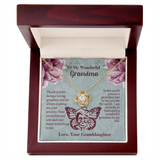 To My Wonderful Grandma Love Knot Necklace, Grandmother Necklace, Grandma Gift, Gift For Grandma from granddaughter