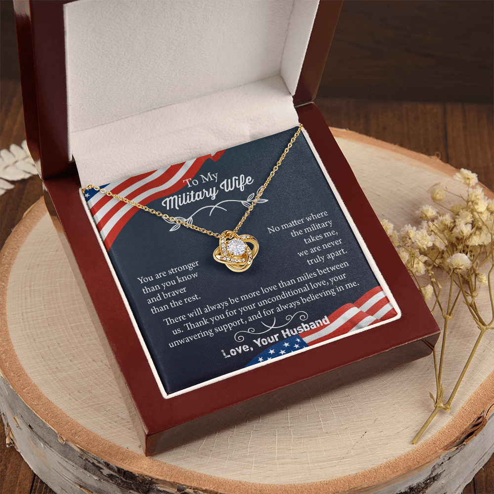 Military Wife Necklace, Military Wife Gift, Deployment Necklace, Deployment Gift For Wife, Army Wife Jewelry