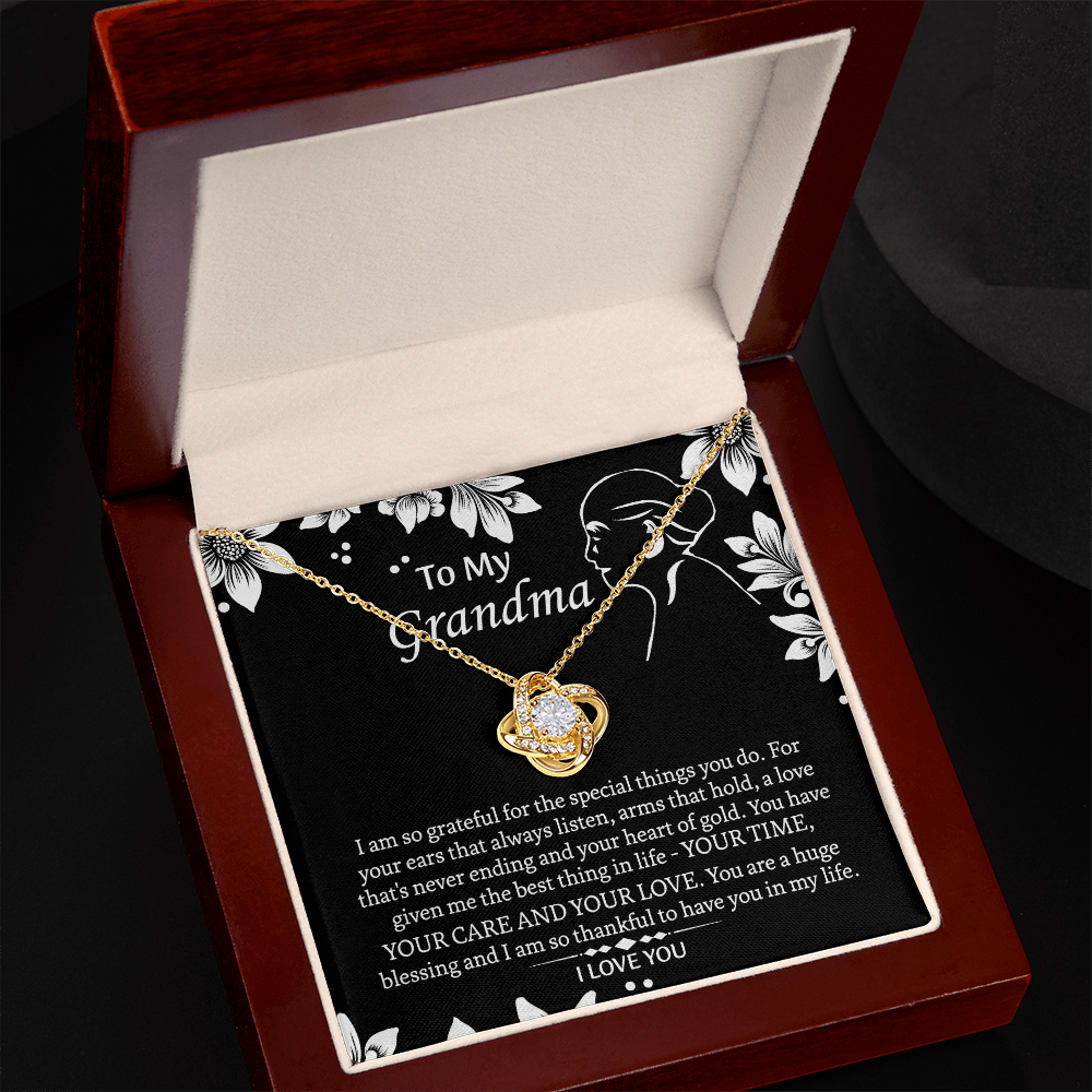 To My Grandmother Love Knot Necklace, Grandma Gift, Gift For Grandma from grandchildren, Grandma Necklace, Grandma, New Grandma