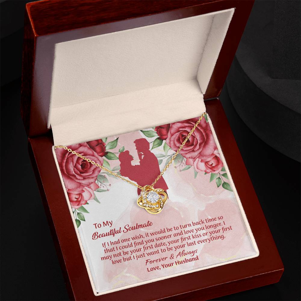 UNIDAZE To My Beautiful Soulmate Necklace, Birthday Gifts for Girlfriend, Necklace for Wife, Soulmate Gift ShineOn Fulfillment C30011TG C30011TR PB23-WOOD PT-4377 TNM-1 USER-188348