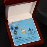 UNIDAZE To My Lovely Wife - Christmas Gift - Pendant Necklace Message Card ShineOn Fulfillment C30011TG C30011TR PB23-WOOD PT-4377 TNM-1 USER-188348