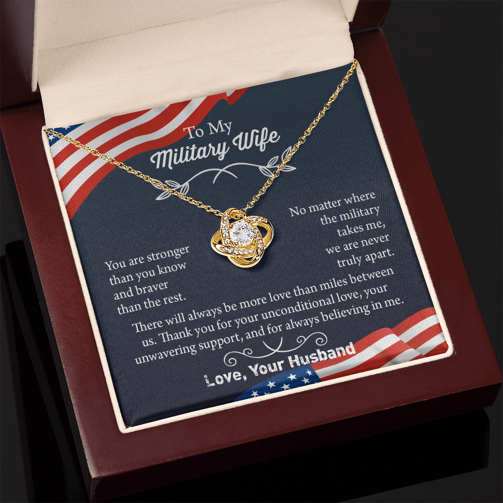 Military Wife Necklace, Military Wife Gift, Deployment Necklace, Deployment Gift For Wife, Army Wife Jewelry